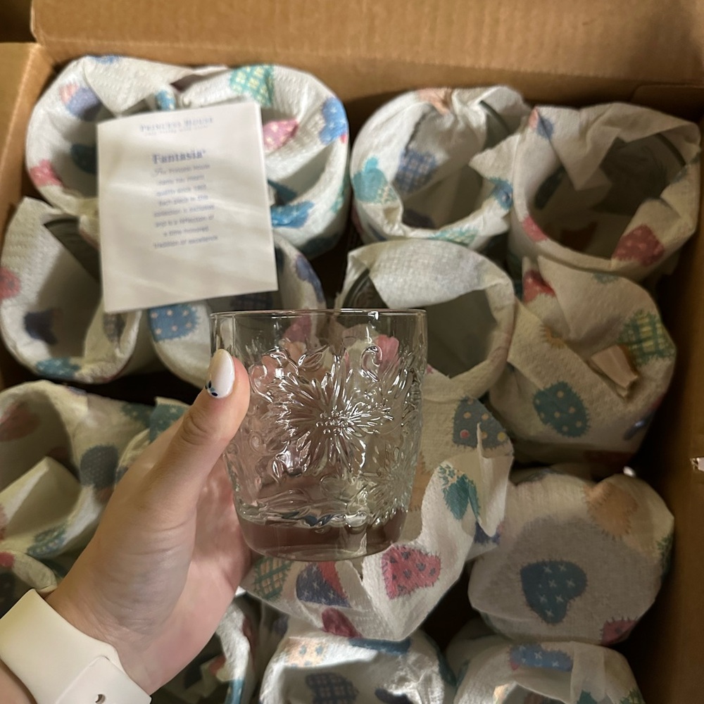 Fantasia Princess House Glass Tumbler Set